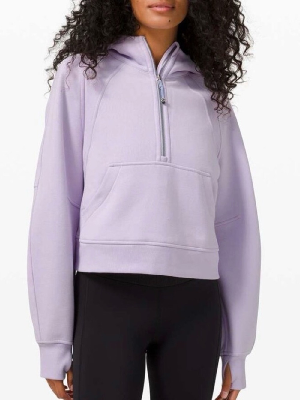 Lululemon Scuba Oversized Half Zip Hoodie Lavender Dew Medium/ Large Sweatshirt